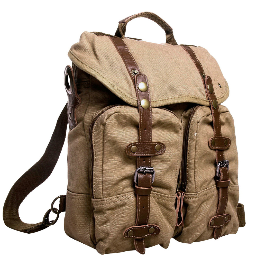 13" Tall Casual Canvas Backpack C08KK